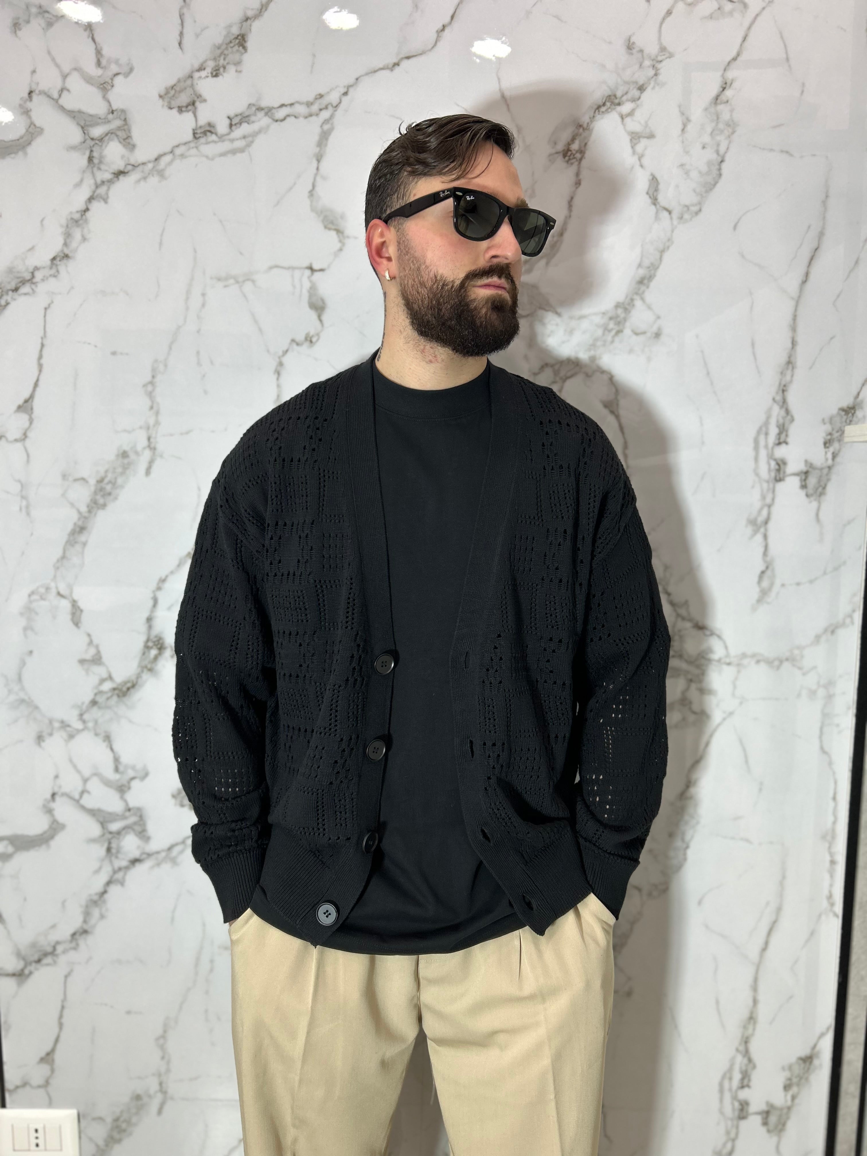 CARDIGAN TRAFORATO
