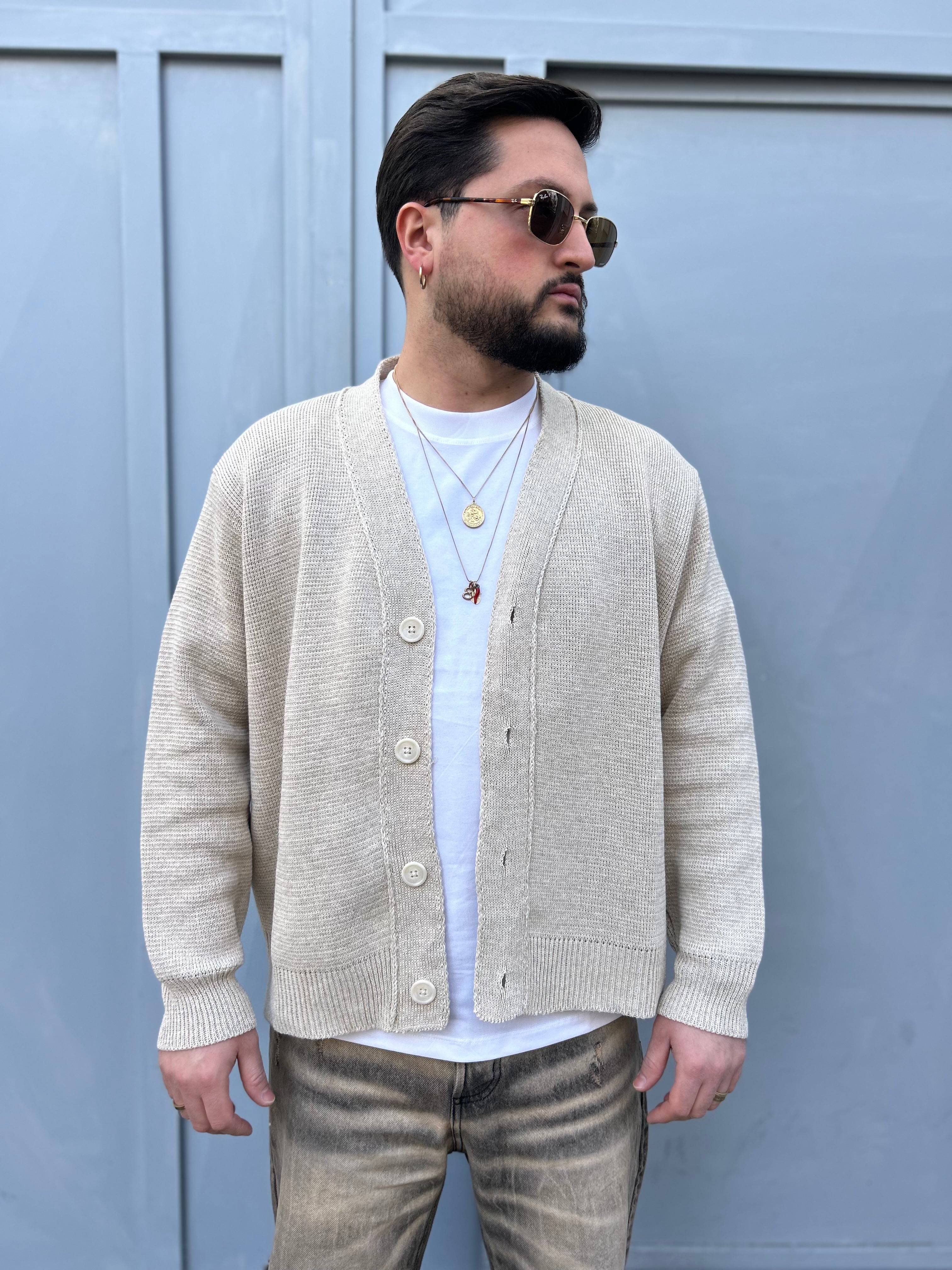 CARDIGAN IN FILO CROP