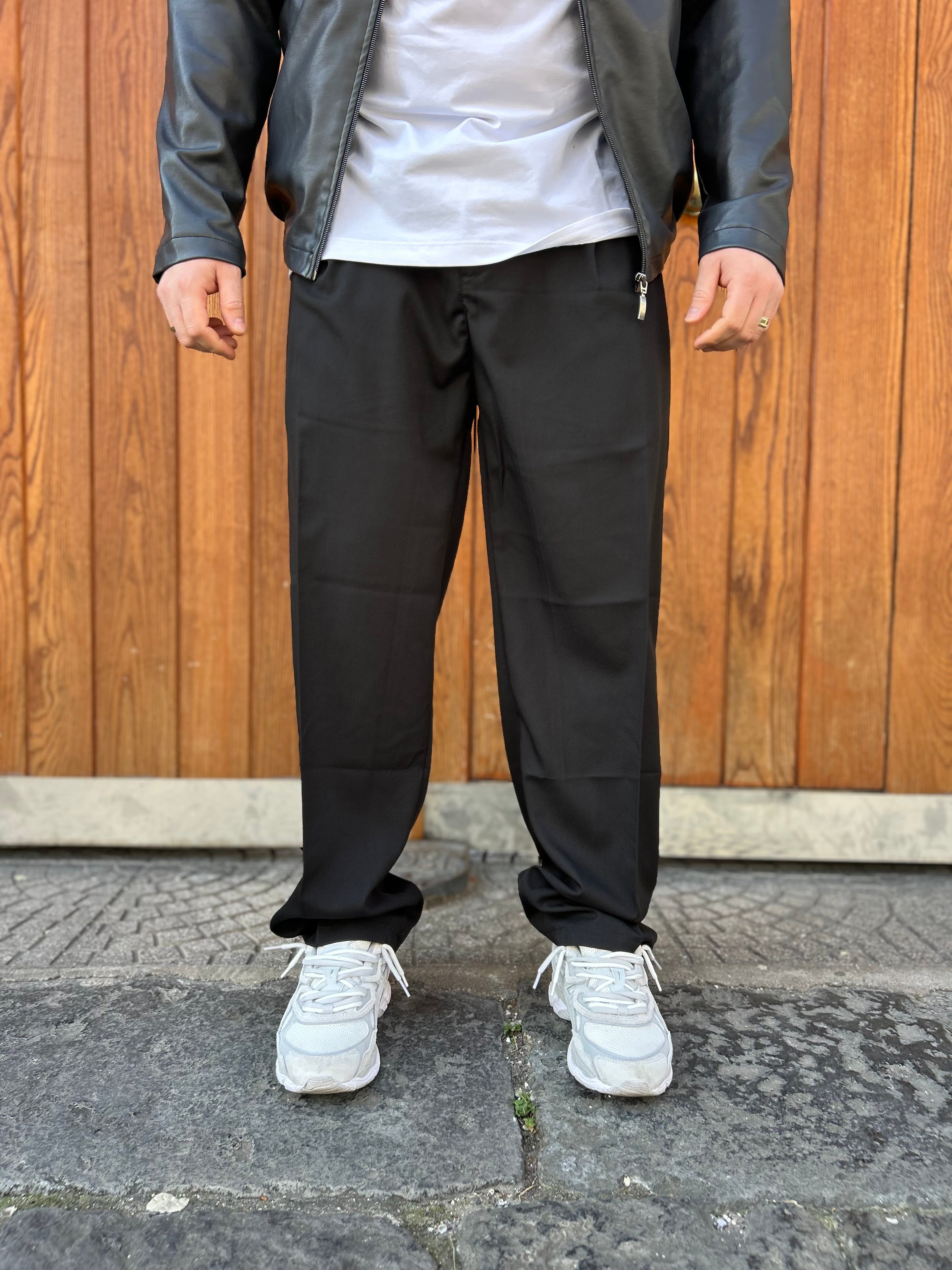 Pantalone Fondo Ampio Nero