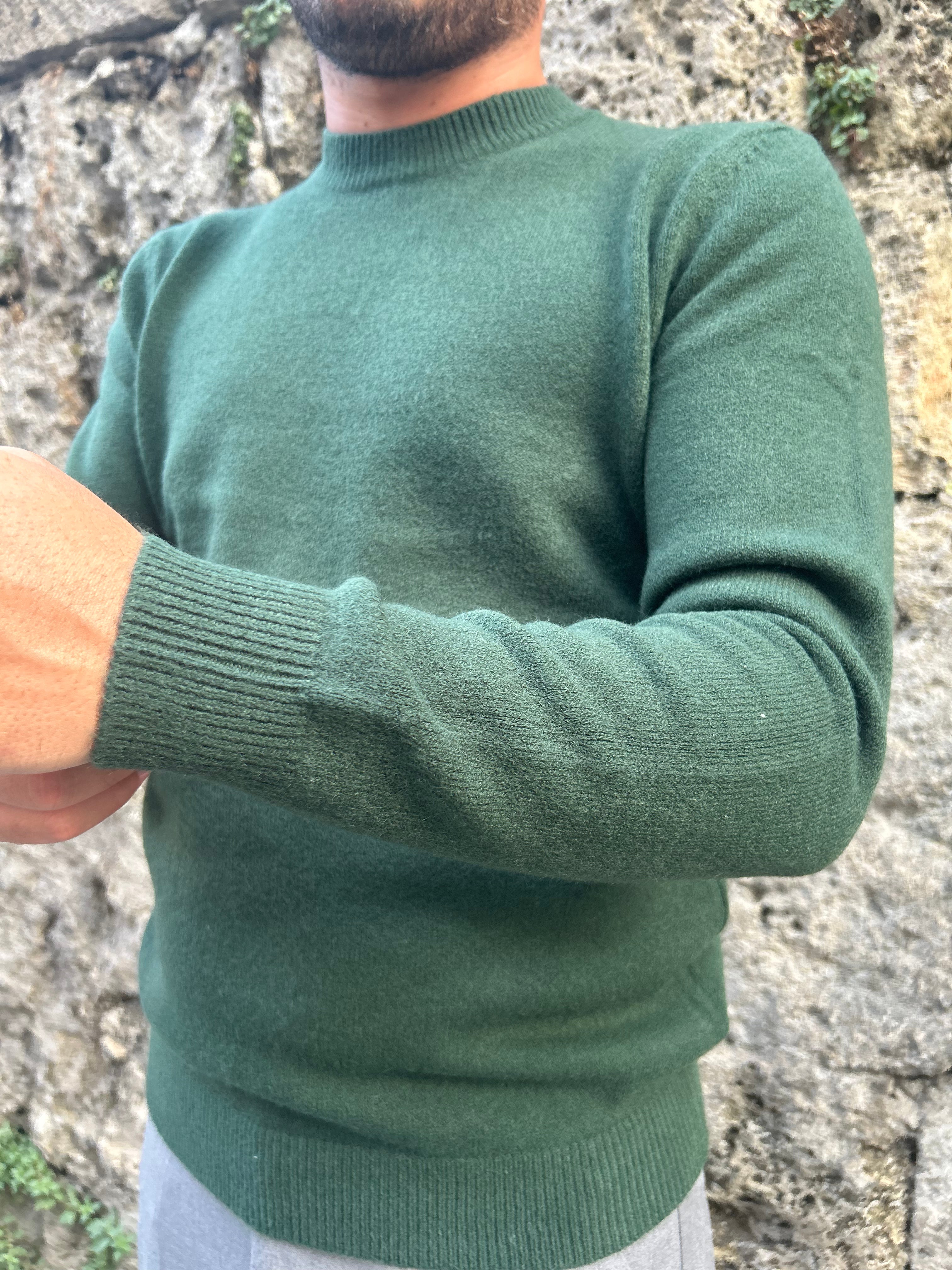 Maglione Basic Verde