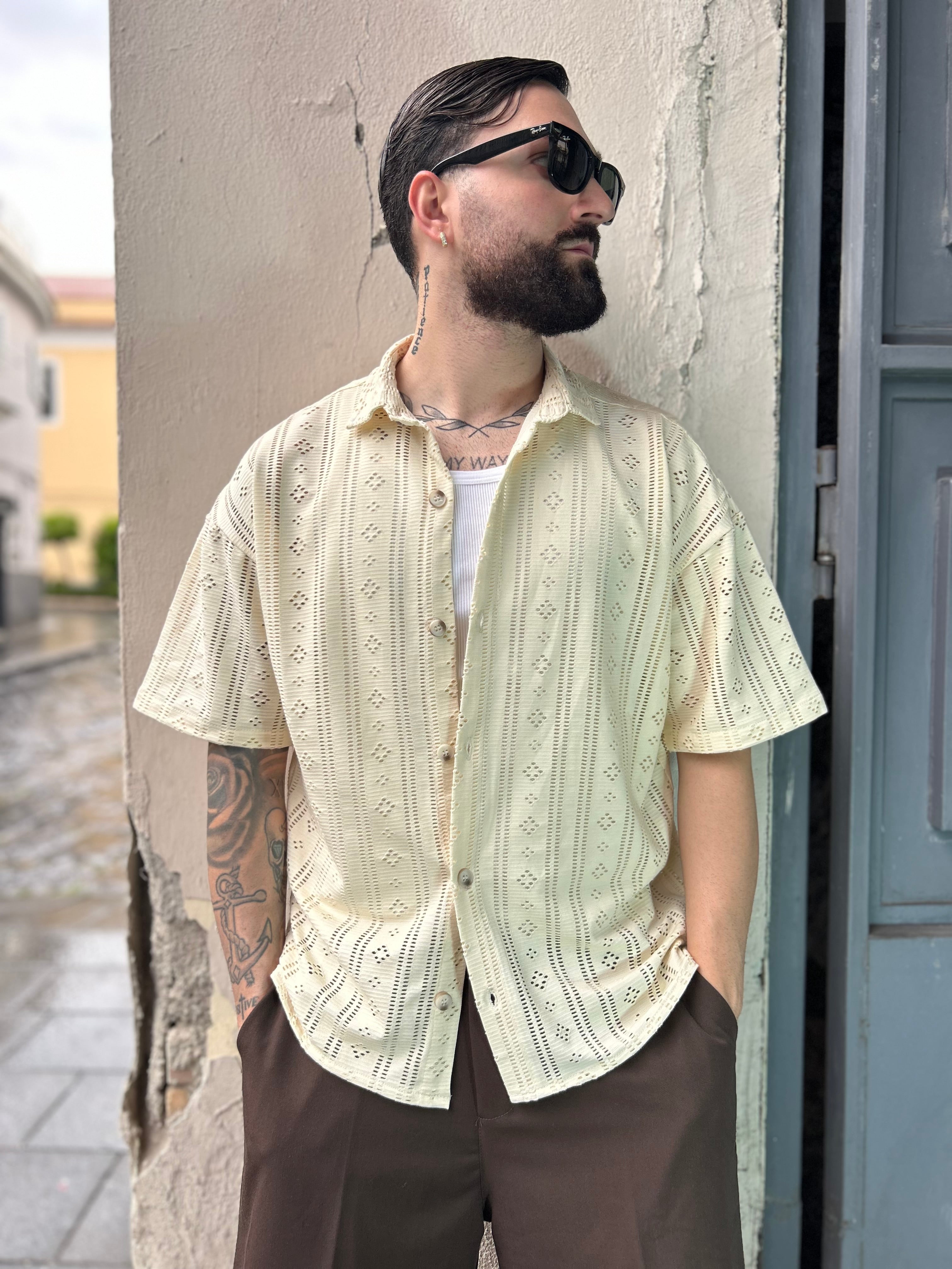CAMICIA TRAFORATA