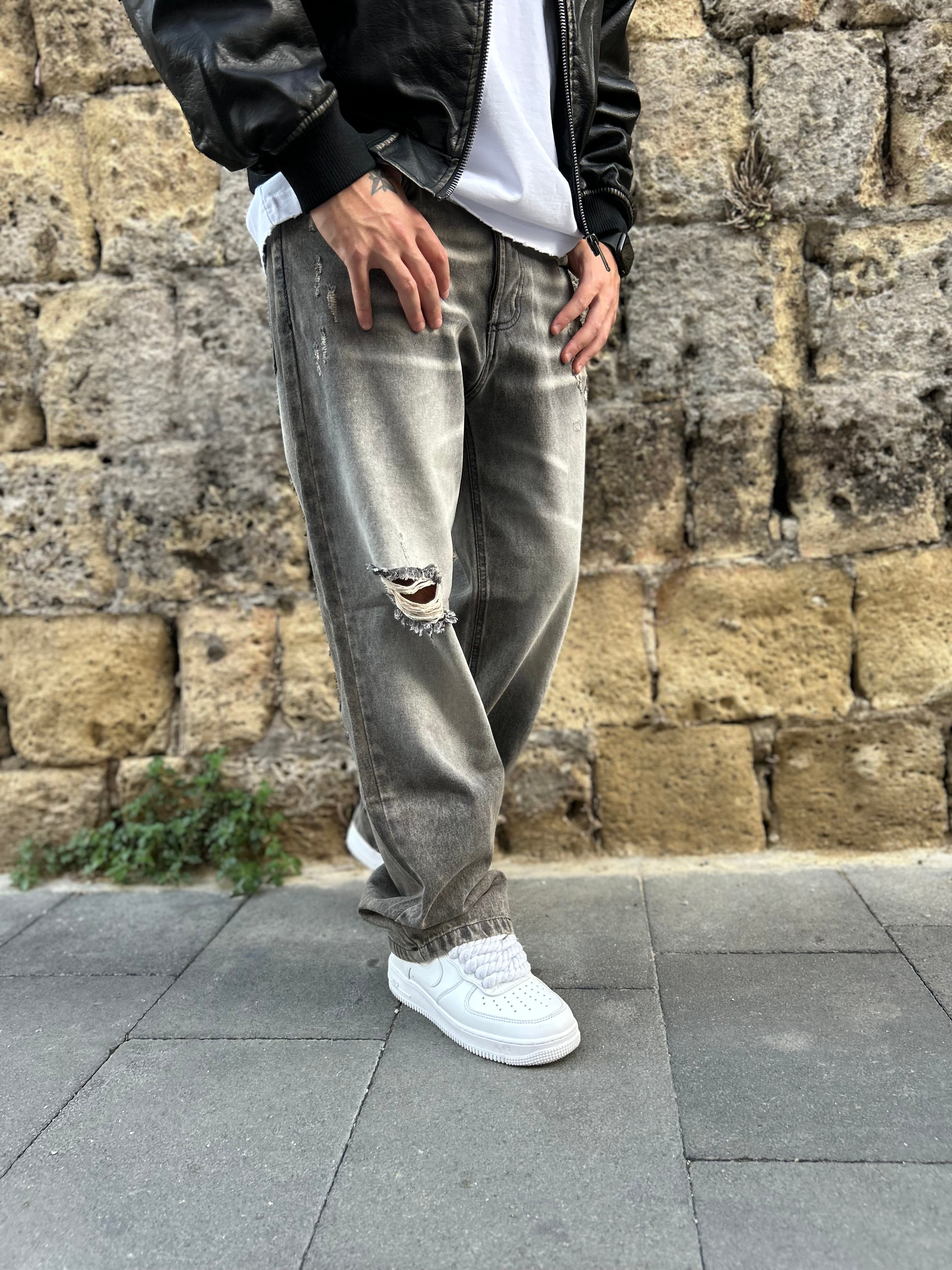 BAGGY  “DEGRADE” GREY