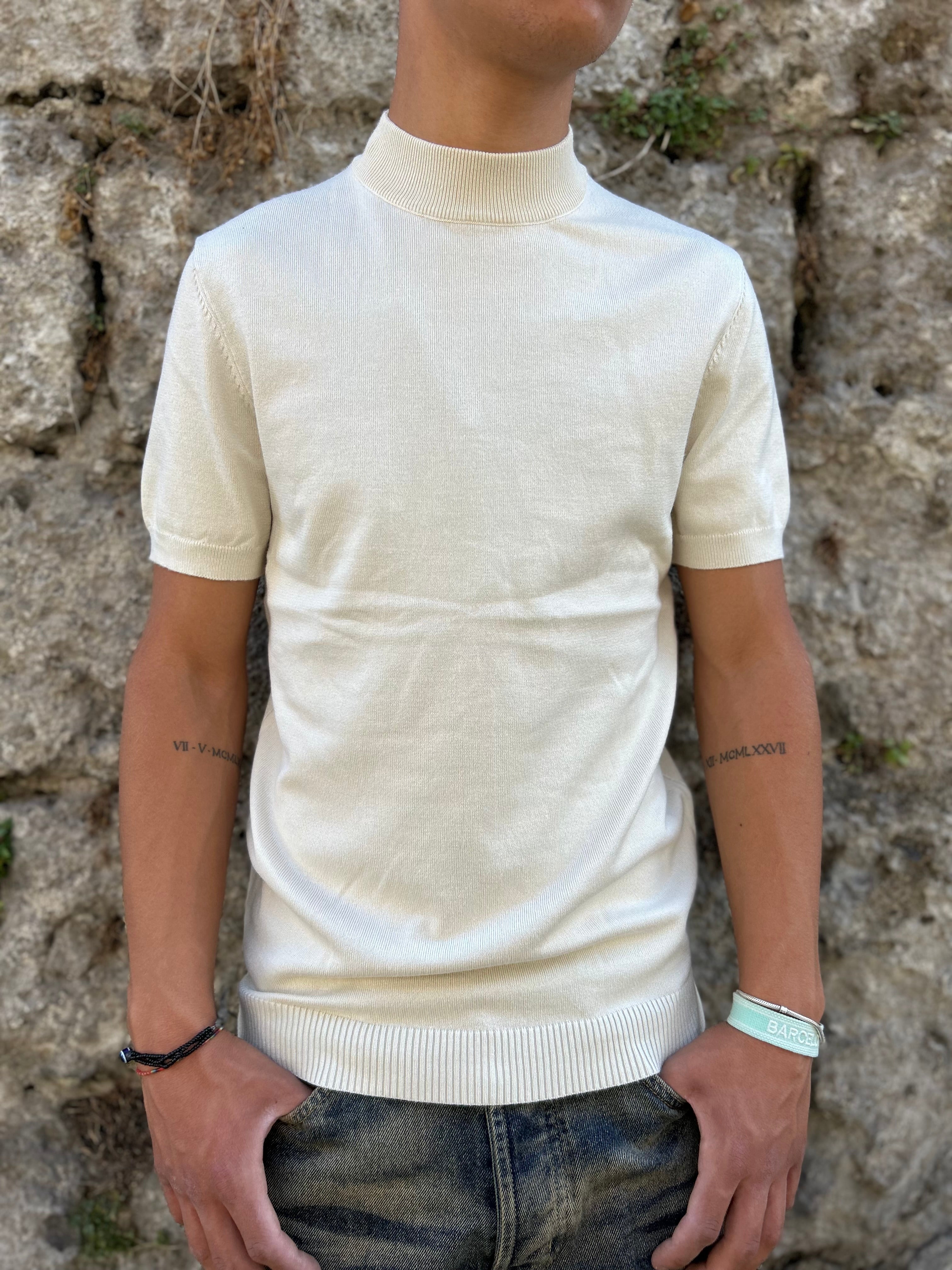 MAGLIA FILO MEZZO COLLO