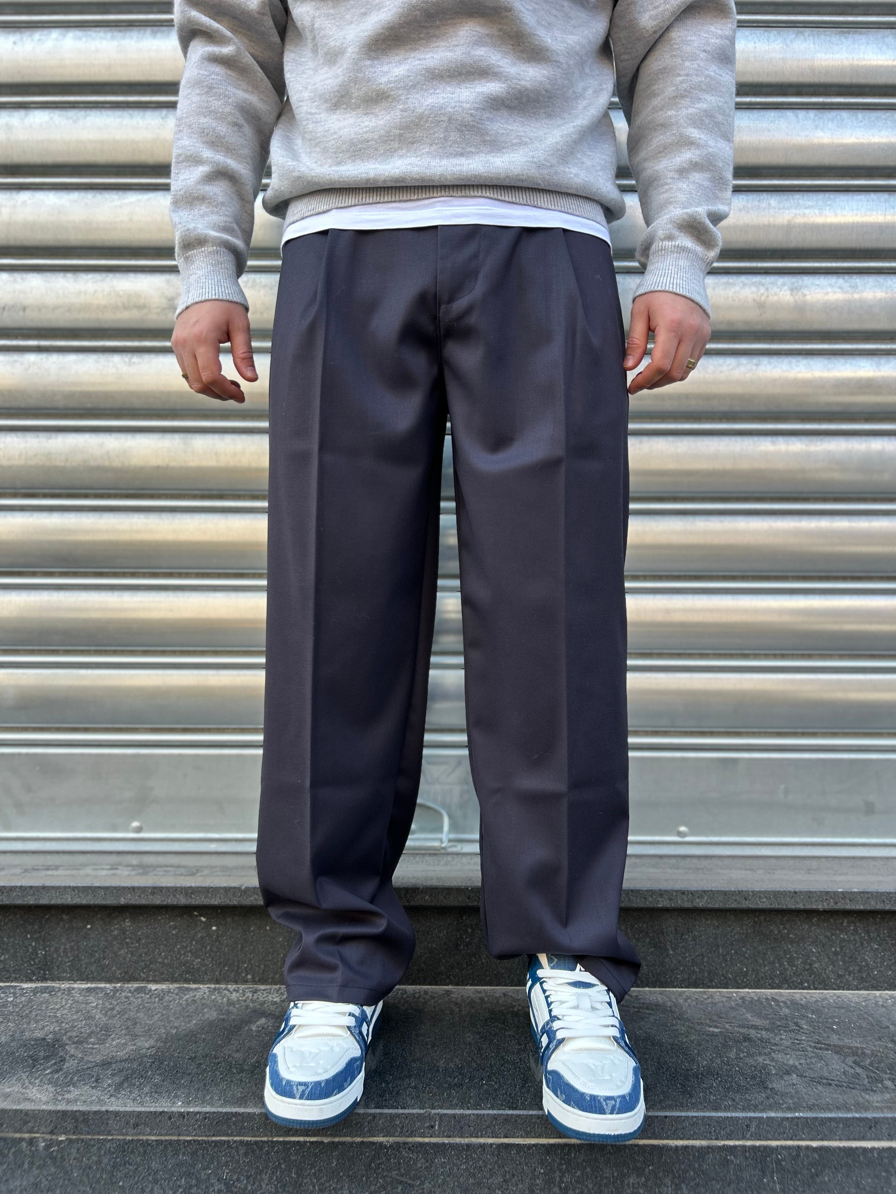 Pantalone Fondo Ampio Grigio piombo  “ARCHIIVE”