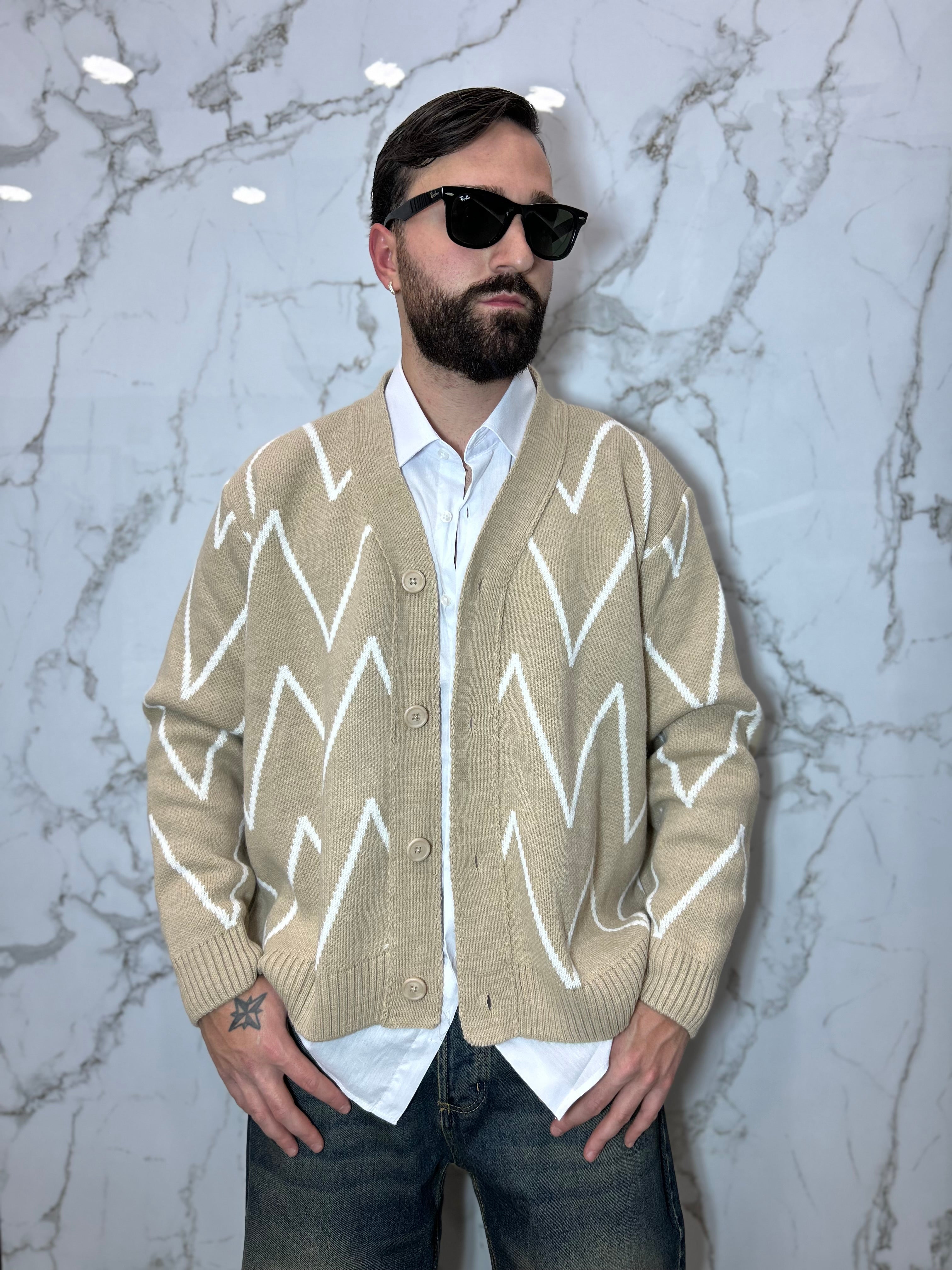 CARDIGAN STICKS CROP