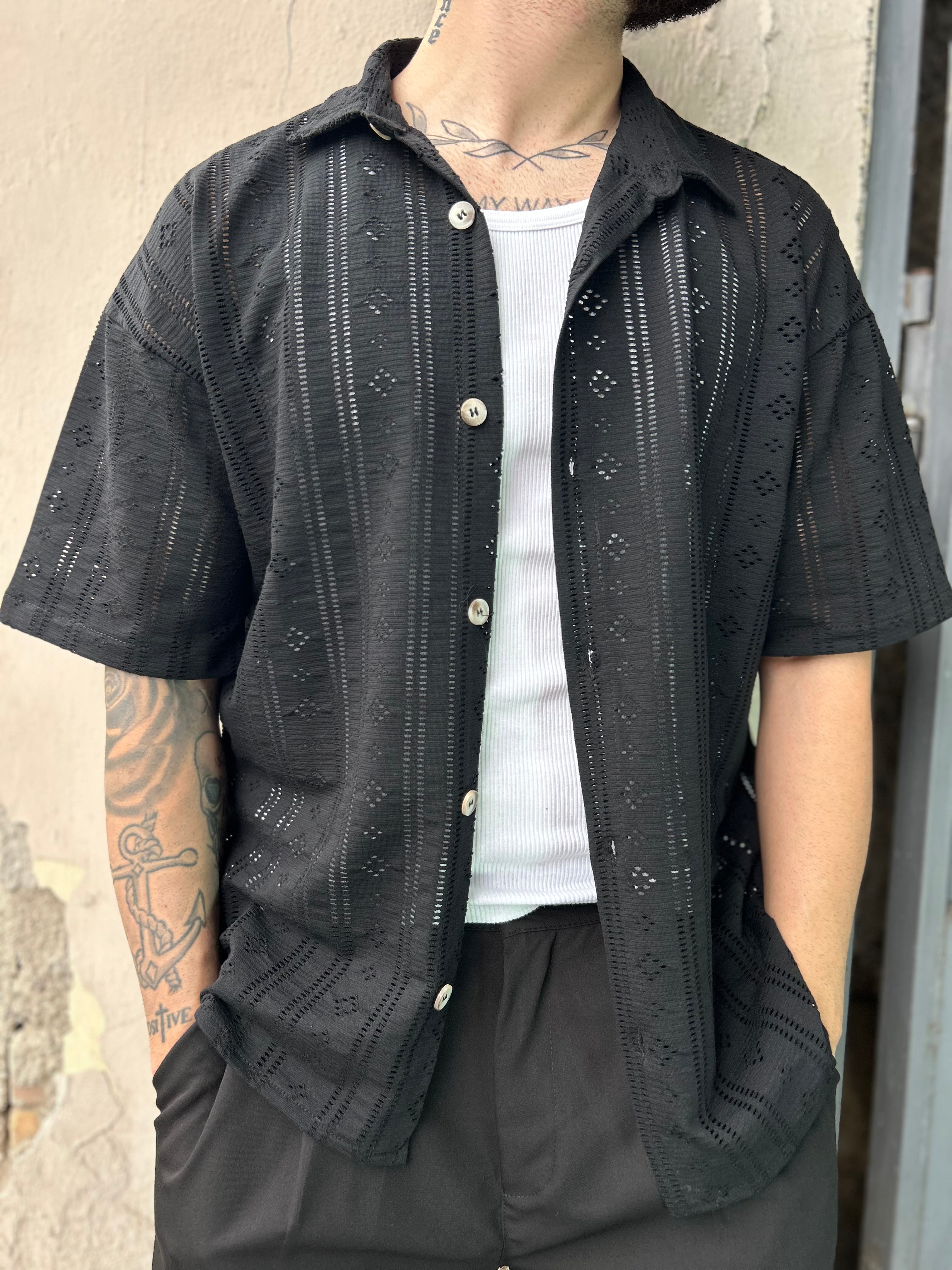 CAMICIA TRAFORATA