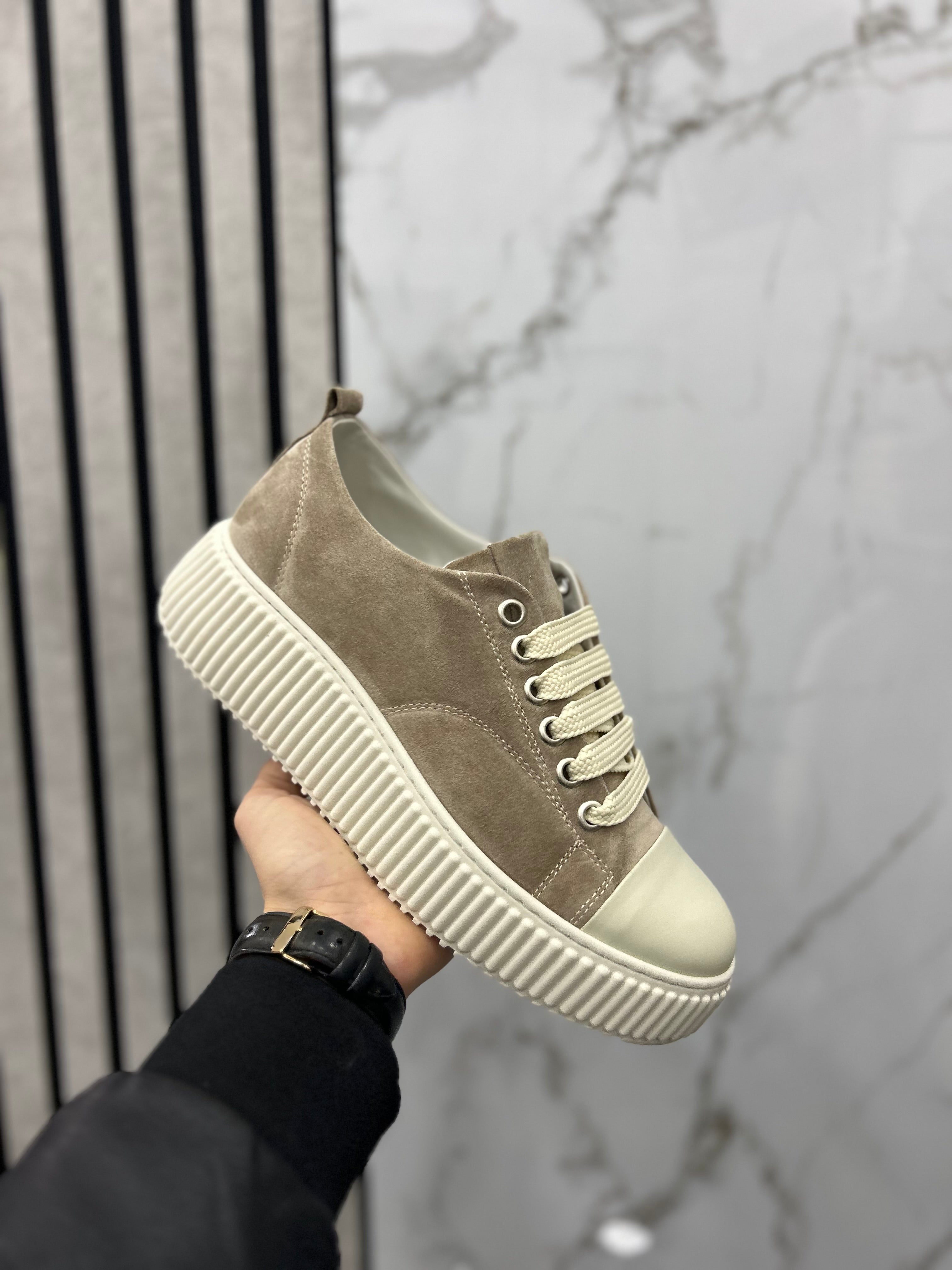 Sneakers MS in Vera Pelle