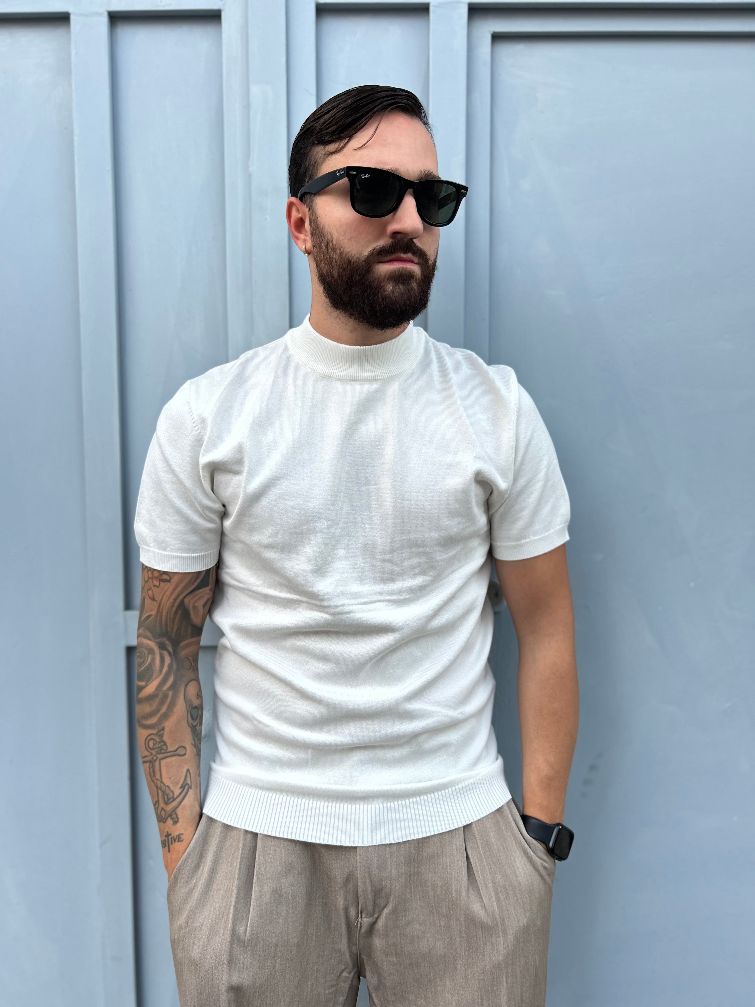 MAGLIA FILO MEZZO COLLO