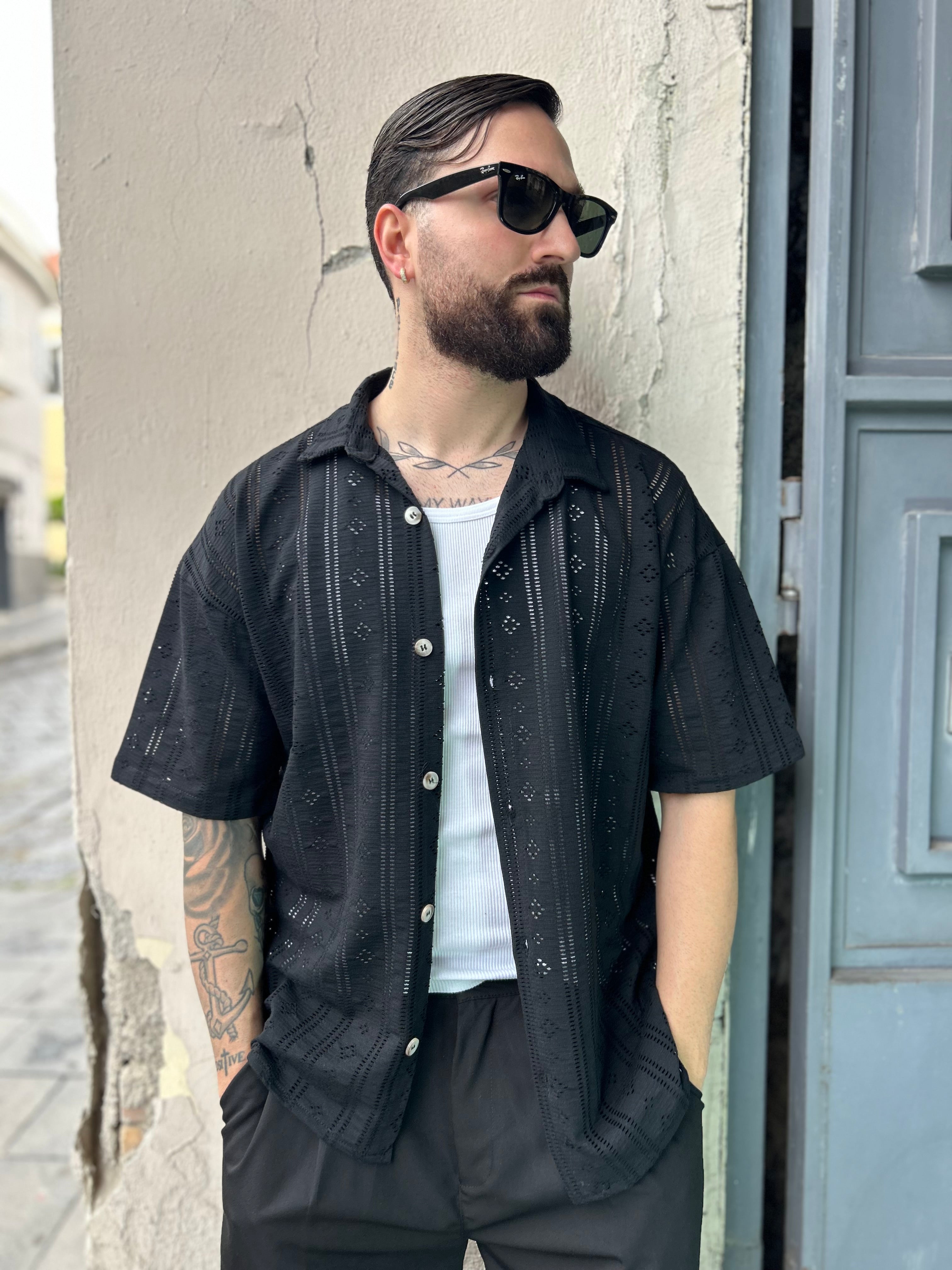 CAMICIA TRAFORATA