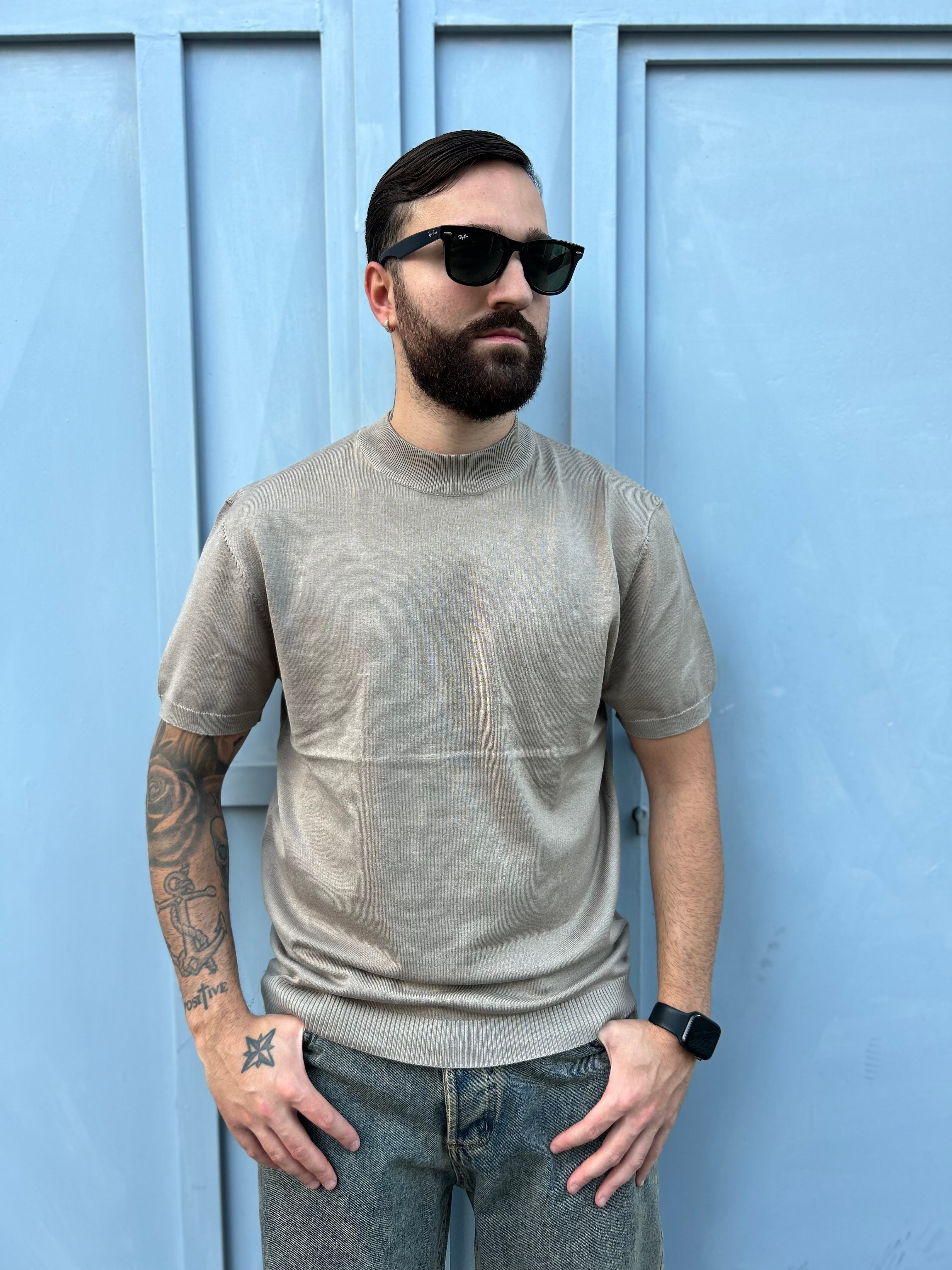 MAGLIA FILO MEZZO COLLO