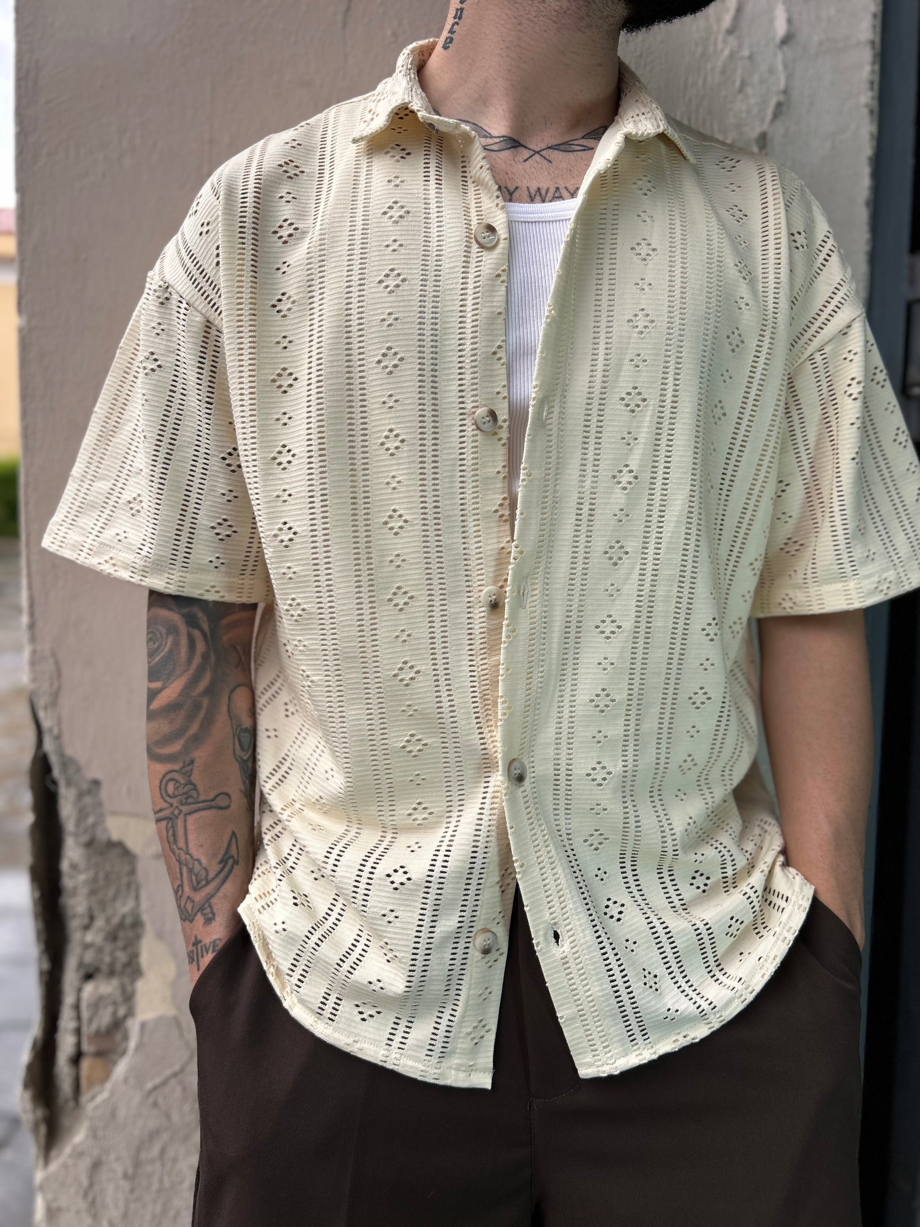 CAMICIA TRAFORATA